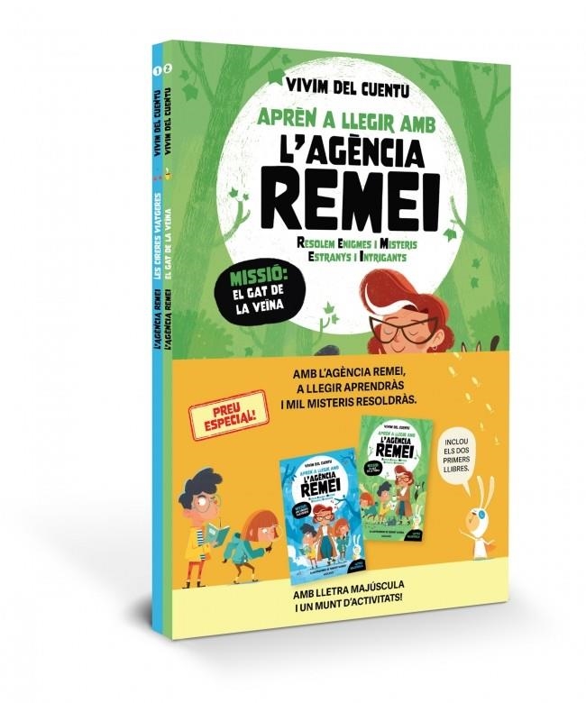 Aprèn a llegir amb l'Agència REMEI (Resolem Enigmes i Misteris Estranys i Intrig | 9788427252608 | Vivim del cuentu | Librería online de Figueres / Empordà