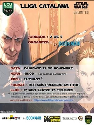 Inscripció 2a Jornada Lliga Catalana SWU 2025/2026 - Star Wars Unlimited | SWULLIGA2025 | Llibreria online de Figueres i Empordà
