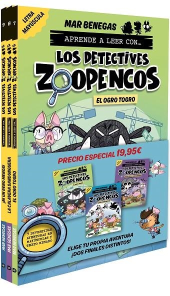 Pack Aprende a leer con... ¡Los Detectives Zoopencos! 7, 8 y 9: En letra MAYÚSCULA | 9788408310808 | Benegas, Mar | Librería online de Figueres / Empordà