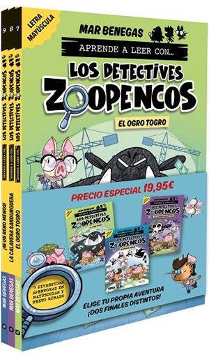 Pack Aprende a leer con... ¡Los Detectives Zoopencos! 7, 8 y 9: En letra MAYÚSCULA | 9788408310808 | Benegas, Mar | Librería online de Figueres / Empordà