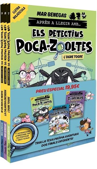 Pack Aprèn a llegir amb... Els detectius Poca-zooltes!  7,8 i 9: En lletra MAJÚSCULES (PAL) | 9791387782955 | Benegas, Mar | Librería online de Figueres / Empordà