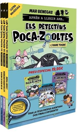 Pack Aprèn a llegir amb... Els detectius Poca-zooltes!  7,8 i 9: En lletra MAJÚSCULES (PAL) | 9791387782955 | Benegas, Mar | Librería online de Figueres / Empordà