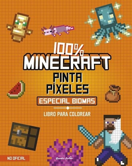 100% Minecraft. Pinta píxeles. Especial biomas | 9788408311362 | AA. VV. | Librería online de Figueres / Empordà