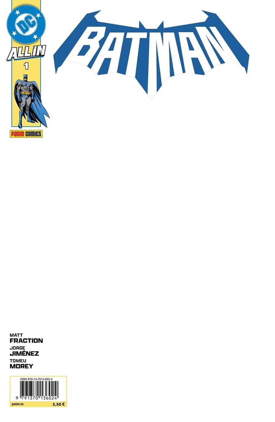 ALL IN BATMAN # 01 (PORTADA BLANCA) | 9791370136024 | Fraction, Matt / Jiménez, Jorge | Llibreria online de Figueres i Empordà