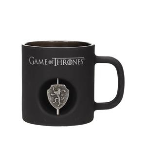 TARGARYEN TAZA NEGRA CRISTAL EMBLEMA GIRATORIO GAME OF THRONES | 8436546897552 | Llibreria online de Figueres i Empordà