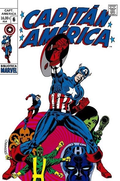 BIBLIOTECA MARVEL CAPITÁN AMÉRICA #06 DE 1968 A 1969 | 9791370134778 | Lee, Stan / Steranko, Jim / Palmer, Tom / Kirby, Jack / Tuska, Joe | Llibreria online de Figueres i Empordà