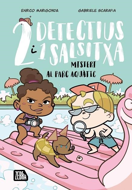 Dos detectius i un salsitxa #02. Misteri al parc aquàtic | 9791387847203 | Enrico Marigonda | Llibreria online de Figueres i Empordà