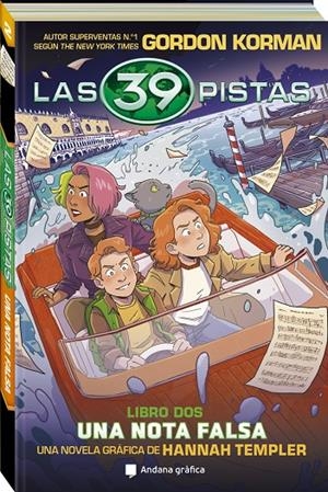 Las 39 pistas #02. Una nota falsa. Cómic de misterio y aventuras | 9788419605399 | Korman, Gordon | Llibreria online de Figueres i Empordà