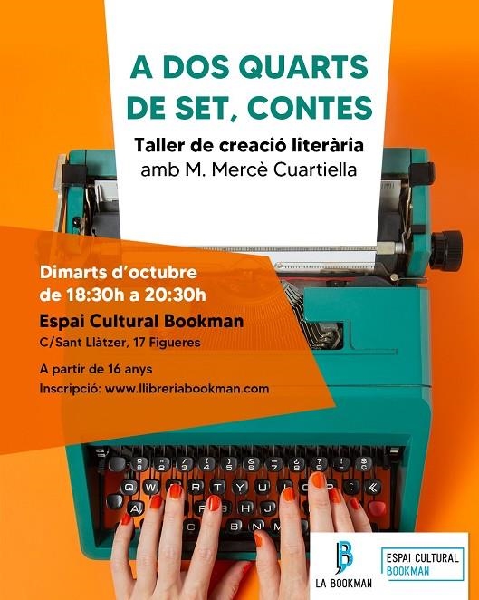 A DOS QUARTS DE SET, CONTES: Taller de creació literària, amb M. Mercè Cuartiella | TA0220226 | Cuartiella Todolí, M. Mercè | Librería online de Figueres / Empordà