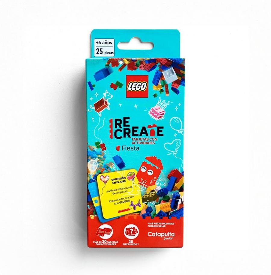 LEGO recreate fiesta, construcción tarjetas con actividades | 9788419987563 | Llibreria online de Figueres i Empordà