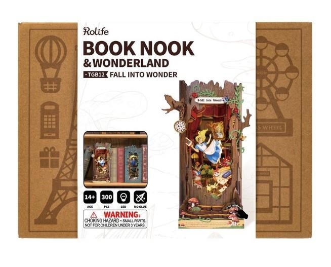 MAQUETA SUJETALIBROS DIY BOOK NOOK & WONDERLAND"Fall into Wonder" | 6946785124118 | Librería online de Figueres / Empordà
