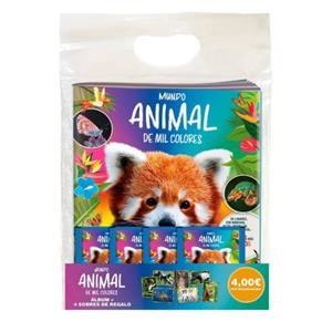 PACK GGSS ALBUM + 4 SOBRES (ES) MUNDO ANIMAL DE MIL COLORES | 8424248928674 | Llibreria online de Figueres i Empordà