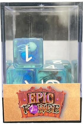 LOTE DE 5 DADOS D6 DE RESINA GAMA INSERT EN CAJA MEDUSA | 3701625914389 | Llibreria online de Figueres i Empordà