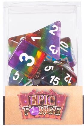 PAQUETE DE 7 DADOS ARCO IRIS | 3701625905561 | Llibreria online de Figueres i Empordà