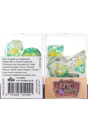 JUEGO DE 7 DADOS DE RESINA GAMA INSERT EN CAJA PATO | 3701625912491 | Llibreria online de Figueres i Empordà