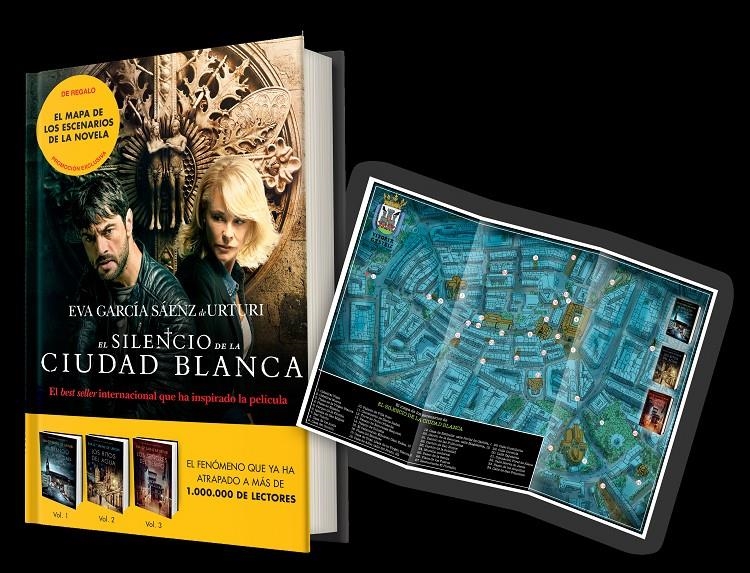 Pack El silencio de la ciudad blanca + mapa de escenarios | 9788408216643 | García Sáenz de Urturi, Eva | Llibreria online de Figueres i Empordà