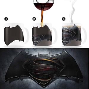 LOGO TAZA TERMICA TRANSPARENTE BATMAN VS SUPERMAN | 8435450202193 | Librería online de Figueres / Empordà