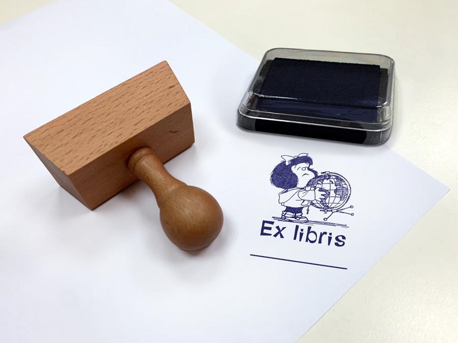 Sello exlibris con mango. Mafalda | 9788893678056 | Librería online de Figueres / Empordà