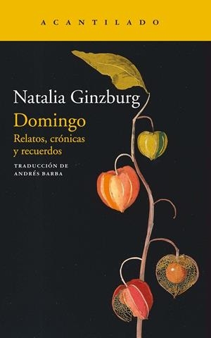 Domingo | 9788418370151 | Ginzburg, Natalia | Llibreria online de Figueres i Empordà