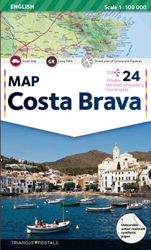 Costa Brava, map (ENG) | 9788484781530 | Varios autores | Llibreria online de Figueres i Empordà