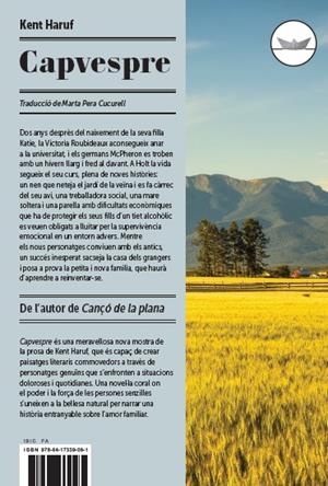 Capvespre (Trílogia de Holt #02) | 9788417339081 | Haruf, Kent | Llibreria online de Figueres i Empordà