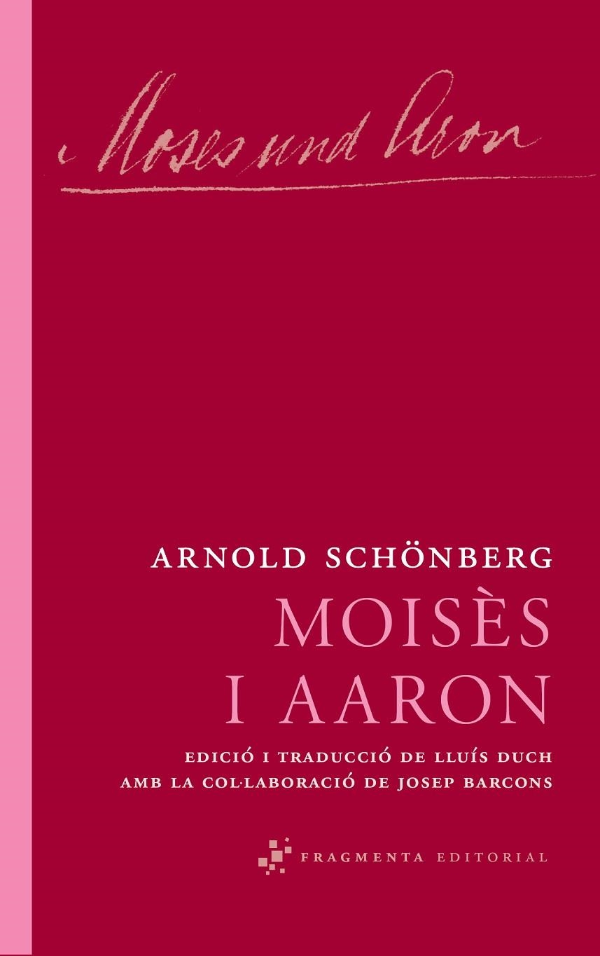 Moisès i Aaron | 9788492416639 | Schönberg, Arnold | Librería online de Figueres / Empordà