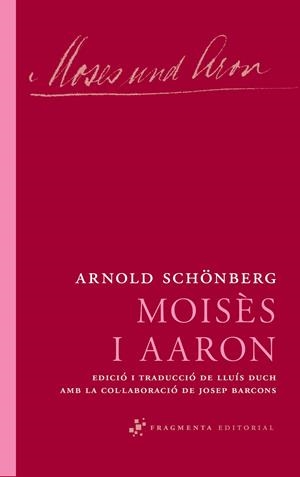 Moisès i Aaron | 9788492416639 | Schönberg, Arnold | Librería online de Figueres / Empordà