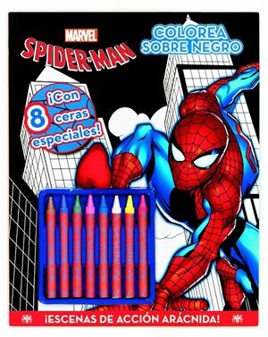 Spider-Man. Colorea sobre negro | 9788415343523 | Marvel | Llibreria online de Figueres i Empordà