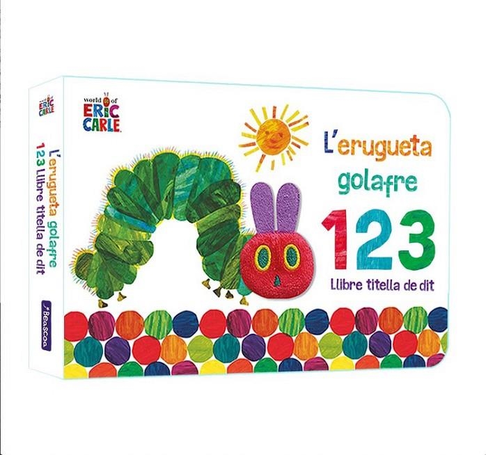 L'erugueta golafre 1 2 3. Llibre titella de dit | 9788448863012 | Carle, Eric | Llibreria online de Figueres i Empordà