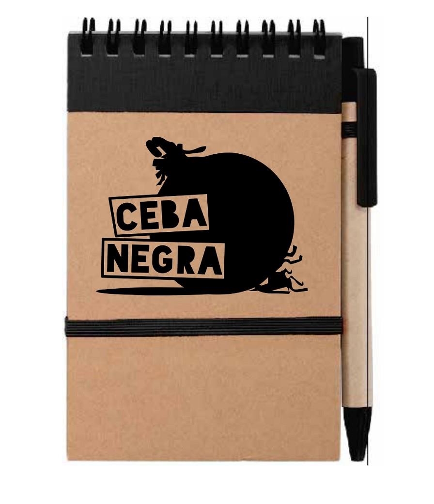 LLIBRETA CEBA NEGRA + BOLIGRAF | 9999900001198 | @cebanegra | Llibreria online de Figueres i Empordà