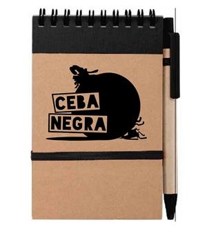 LLIBRETA CEBA NEGRA + BOLIGRAF | 9999900001198 | @cebanegra | Librería online de Figueres / Empordà